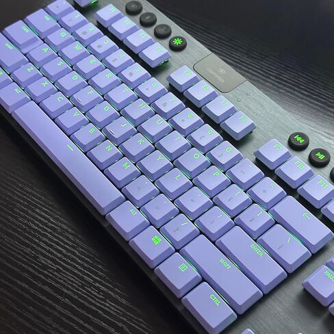 Thickened Version of ABS Material G915/G915TKL G913/G913TKL Exclusive Color keycaps, injecting New Vitality for Wired Gaming Mechanical Keyboard G915 keycaps(Purple(109keys)) in Kuwait