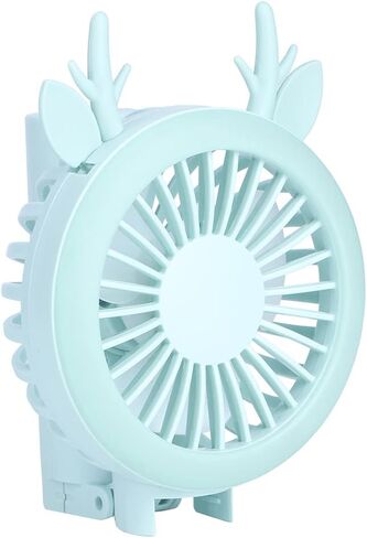 Kikumi Mini Handheld Fan, USB Desk Fan, Portable Folding Fan, Mini Desk Fan, USB Charging for Travel, Office, Room (Fresh Green (Send Three Diagonals) in Kuwait