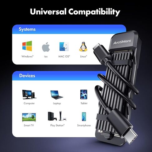 Tool-Free M.2 NVMe & SATA to USB C 20Gbps Docking Stationfor M Key, B+M Key Support 2280 2260 2242 2230 SSDs (US-2593 20Gbps Dock) in Kuwait
