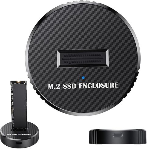 Drive Enclosure | 10Gbps Portable Enclosure,Hard Drive Docking Station Case - for Computer Laptop Mobile Device Media Storage Data Transfer in Kuwait