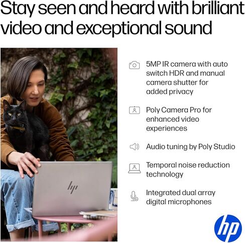 HP OmniBook 7 16" OLED Touchscreen Laptop, Intel Core 9 270H, 2K 120Hz Display HDR 500 nits, 16GB DDR5 RAM, 1TB SSD, Wi-Fi 7, Thunderbolt 4, Backlit Keyboard, Windows 11 Home, w/1TB Portable HDD in Saudi Arabia