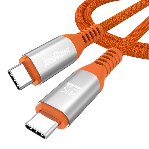 كابل شاشة USB C بطول 3 أقدام، 4K@60 هرتز عرض فيديو/20 جيجابت في الثانية USBC 3.2 Gen 2x2 نقل البيانات/240 وات شحن USB من النوع C سلك طاقة برتقالي لـ KYY InnoView Lepow Z1 15.6 في ViewSonic كمبيوتر محمول بشاشة محمولة SSD in Kuwait