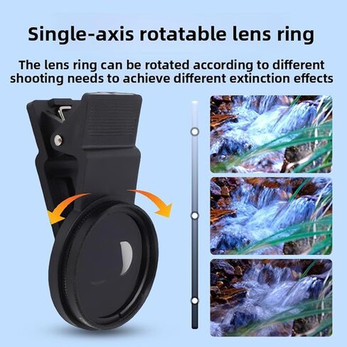CUIFATI 37mm CPL Lens Filter, Polarizing Camera Lens Filter for Mobile Phone with 360 Degree Rotatable to Reduce and Reflections in Kuwait