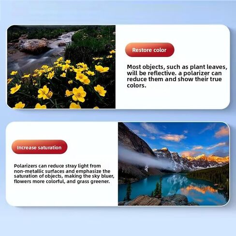 CUIFATI 37mm CPL Lens Filter, Polarizing Camera Lens Filter for Mobile Phone with 360 Degree Rotatable to Reduce and Reflections in Kuwait