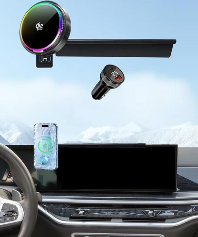 Magnetic Car Phone Mount for BMW MINI Cooper 2007 2008 2009 2010 2011 2012 2013 Accessories, for MagSafe Strong Magnets Cell Phone Holder, with Portable Phone Gripper 360° Rotation in Saudi Arabia