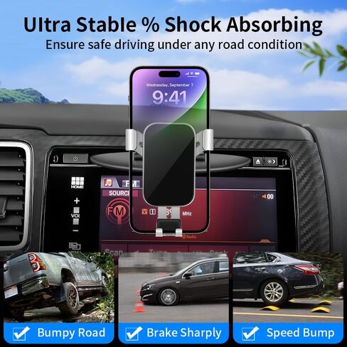حامل الهاتف بفتحة القرص المضغوط للسيارة Honda Civic 2001-2015، Odyssey 2011-2017، Pilot 2003-2022 الملحقات الداخلية للسيارات، أفضل حامل للهاتف الخلوي، حامل شاشة للهواتف المحمولة، ملحقات لوحة القيادة in Kuwait