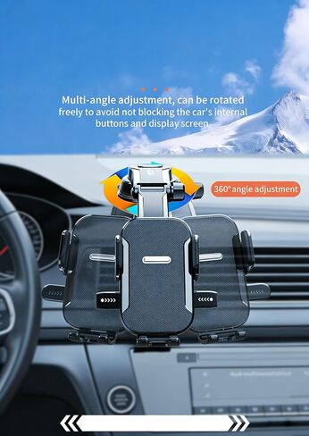 Phone Holders for Your car, Upgraded Strongest Suction & Clip,car Phone Holder for Dashboard, Windshield, Wall,Fit for iPhone and Smartphones in Kuwait
