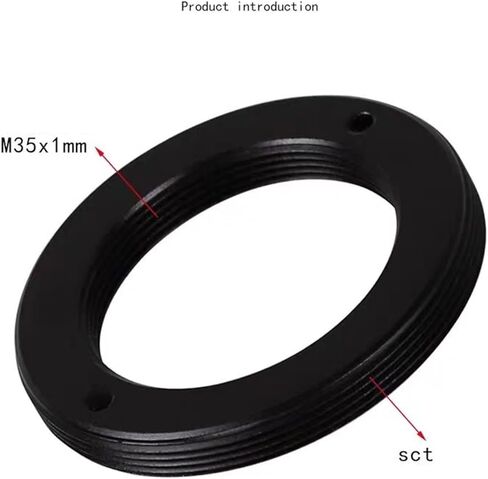 M35x1mm أنثى إلى SCT ذكر المواضيع T-حلقة محول 2 "-24TPI تحويل إلى M35 تلسكوب المواضيع محول التحويل in Kuwait