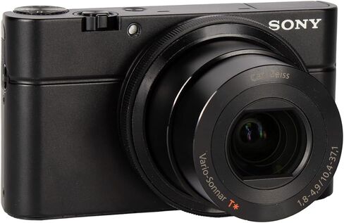 كاميرا رقمية سوني DSC-RX100 مع مستشعر 20.2 ميجابكسل مقاس 1 بوصة | جهاز Point & Shoot صغير الحجم مناسب للسفر والاستخدام اليومي + بطاقة ذاكرة سعة 64 جيجابايت + حقيبة + حامل ثلاثي القوائم + حزمة الملحقات (12 قطعة) in Kuwait