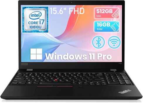 Lenovo Thinkpad P15s G1 Mobile Workstation Laptop, 15-inch FHD IPS Display, Core i7-10610U, 16GB RAM, 512GB SSD, USB Type-C, HDMI, Windows 11 Pro (Renewed) in Kuwait