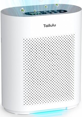 Air Purifiers for Home Large Room Up to 1345 Ft², Tailulu H13 True HEPA Air Cleaner Purify Smoke Dust Pollen Pet Hair Allergies for Bedroom Living Room Kitchen Office, Air Filter with Sleep Mode in Kuwait