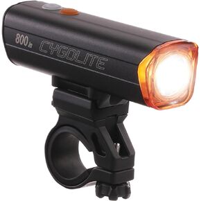 Cygolite Velocity Endurance 800 Lumen Bicycle Light– Anodized Aluminum Alloy- High Run Time–9 Modes– Fine Tunable Brightness-Compact IP67 Waterproof– Hard Mount– USB-C Charge–Road, Mountain, Commute