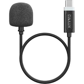 Cubilux USB C Gooseneck Microphone, Type C Boom MIC Compatible with MacBook Pro/Air, iPad 10 iPad Pro iPad Air 5/4 iPad Mini 6, Samsung S24/S23/S22 Tab S8/S7, Pixel 8/7/6 Pro, Laptop, 1 FT