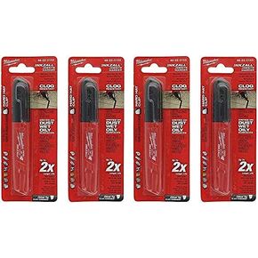 Milwaukee 48-22-3103 Inkzall Jobsite Marker, Medium, Black, Pack Of 4
