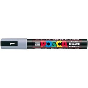 Uni Posca Medium Marker, Gray (PC5M.37), 1 Count (Pack of 1)