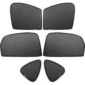 LFOTPP Car Window Sun Shade for Mazda CX-5 2017-2019 2020 2021 2022 2023 6PCS Custom Side Window Sunshades Mesh Cover Curtain Magnet Type, Breathable Mesh Sun Shield, Protect Baby/Pet from Heat