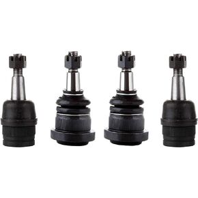 4 Pc Front Suspension Upper & Lower Ball Joints Kit Compatible with 2WD Models