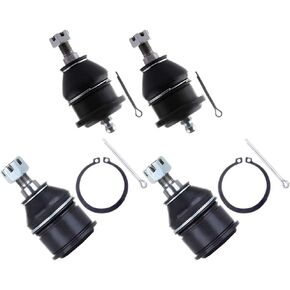 SCITOO 4pcs Front Suspension Kit Lower Upper Ball Joint Fit 1998-2002 for Accord 1995-1998 for Honda Odyssey 1997-2003 for Acura CL 1998-2003 for Acura TL