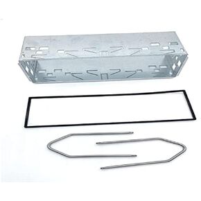 Complete Single Din Fascia Adapter car Stereo Radio Metal Frame Universal 1 DIN with Release Keys Removal Tools