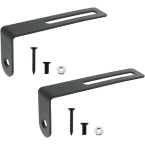 2pcs Metal Mounting Bracket Support with Screws and Nuts, Black L Pickguard Bracket for Epiphone Les Paul Guitar