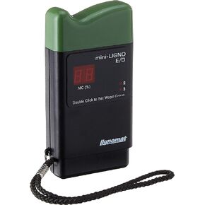 mini-Ligno E/D moisture meter pin type moisture meter. Accurate, reliable, versatile and affordable moisture meter. Measuring range 6-45% 2 calibrations for soft wood and hard woods
