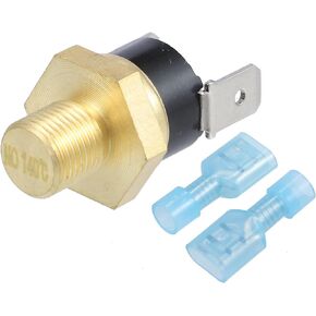 X AUTOHAUX Universal Automotive Radiator Engine Cooling Fan Temperature Thermo Sensor Switch 1/8'' NPT 125-140 Degrees on 104 Degrees Off