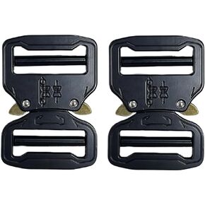 Metal Buckle Dual Adjustable No-Sew Tactical Heavy Duty Belt Buckle