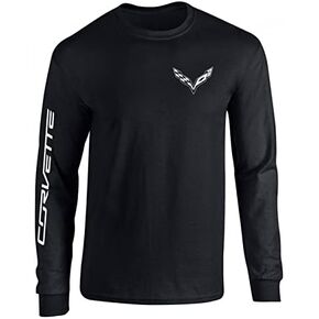 SR1 Performance Corvette T-Shirt - C7 Logo with Corvette Script on Sleeve