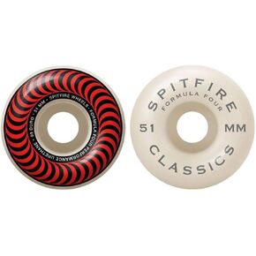 Spitfire Skateboard Wheels F4 Classics 99A Red/White 51mm