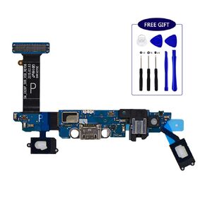 Charging Dock Port Flex Cable + Headphone + Microphone Touch Key Ribbon Flex Cable Replacement Compatible for Samsung Galaxy S6 (G920A, G920V, G920P, G920T) + Tool Kit