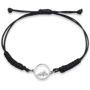 The Positive Christian Mustard Seed Bracelet - Mountain-Moving Faith Bracelet - Rope and Stainless Steel Pendant - Christian Gifts for Women & Men Faith - Religious Jewelry Gift