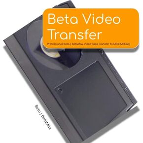 Beta, BetaMax Video Tape Transfer, Digitization to Digital MP4 (MPEG4) File by Lotus Media (1)