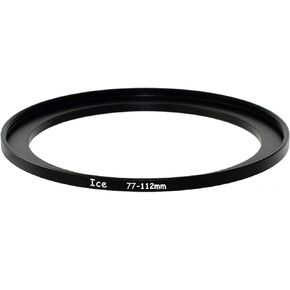 ICE 77mm to 112mm Step Up Ring Filter/Lens Adapter 77 Male 112 Female Stepping (Icestep8295)