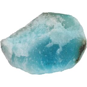 REAL-GEMS Natural Blue Aquamarine 18.5 Ct. Certified Perfect Raw Rough Loose Gemstone For Jewelry Making AXD-396