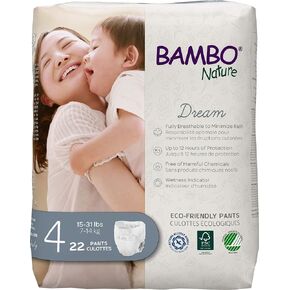 Bambo Nature Premium Training Pants - French/English Packaging, Size 4, 110 Count