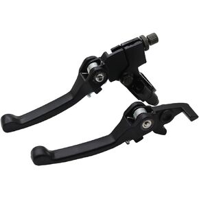 Bifold Foldable Clutch Brake Lever Handle for 110cc 125cc 140cc CRF50 SSR Pit PRO Dirt Bike (Black)