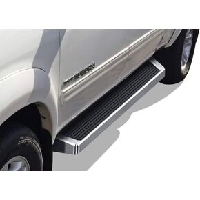 APS Running Boards (Nerf Bars Side Steps Step Bars) Compatible with Toyota Tundra 2004-2006 Double Cab (304 Stainless Steel Polished Silver 5 inches)