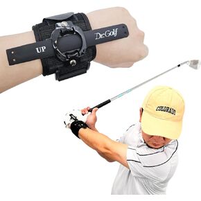 Golf Chipping Wrist Cupped and Flipping Detect Strap, Golf Swing Training Aid for Chip Shots, Detects and Corrects Wrist Position, Adjustable Wrist Strap