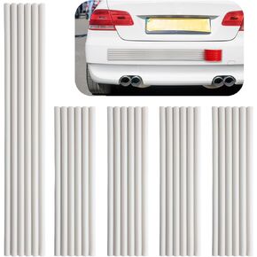DIY Car Bumper Protector Guard, Strong Self Adhesive Rubber Rear Front Bumper Guard for SUV Cars Trucks, No Residue Anti Scratch & Anti-Colision Car Bumper Guard Accessories- 5 Pack Black