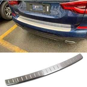 Beautost Fit for BMW New X3 Sport 2018 2019 2020 2021 Rear Outside Bumper Sill Plate Guard Cover Trim Stainless
