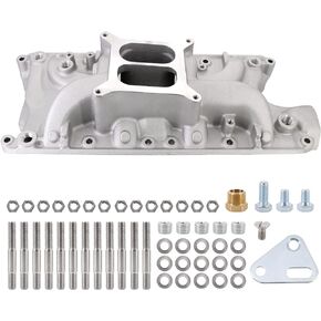 Dokili Aluminum Intake Manifold Dual Plane Low Rise for Ford SBF 260 289 302 Small Block