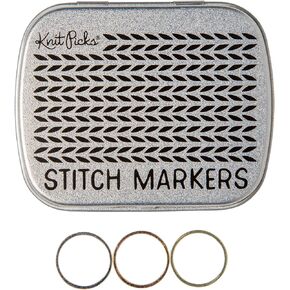 Knit Picks Metallic Stitch Marker Set - Large 30 Pack