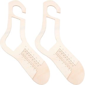 NUOBESTY 1 Pair Sock Knitting Model Knitting Sock Blocker Hand Sock Knitting Mold Adult Socks Stocking Display Model DIY Sock Knitter Christmas Sock Wood Tools Pendant Telescopic Wooden