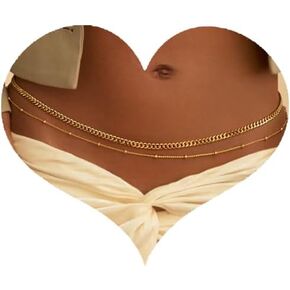 2PCS Gold/Silver Plated Waist Chains Belly Body Chain Jewelry for Women Sexy Bikini Layered Belly Chain Jewelry for Women