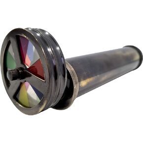 Handcrafted Magic Rotating Kaleidoscope Outdoor Brass Ring Working Antique Finish Double Wheel Collectible Maritime Optical Instruments