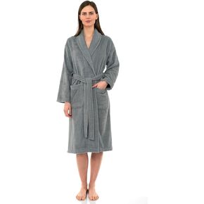 رداء شال نسائي من TowelSelections، رداء حمام ناعم فاخر، رداء حمام من قماش تيري القطني للنساء
