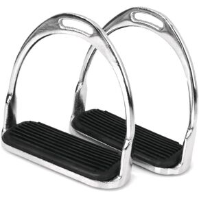 ركاب أسود خفيف الوزن لركوب الخيل تجهيزات مداس مطاطية للفروسية (قطعتان) in Kuwait