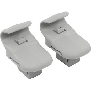 NewYall 2PCS Grey Sun Visor Clip for Mazda 3 5 6 MPV CX-7 CX-9 RX-8 Speed 6 Gray Sunvisor Retainer Mounting LC62-69-261B-75 LC6269261B77