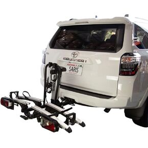 Saris Door County 2 Bike Motorized Hitch Rack | Electric Hitch Lift for Easy Loading | Built-in Tilt and Electric Rear Lights | Made in The USA.