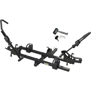MAXXHAUL 50948 Hitch Style 2-Bike Carrier Platform Style Rack for Standard, Fat Tire, Electric Bikes 2" Hitch Receiver - 66 lbs Weight Capacity Per Bike with Hitch Locking Pin